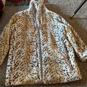 Vintage Tudor Court Leopard Print Fur Coat